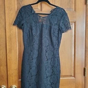 Black lace cocktail dress
